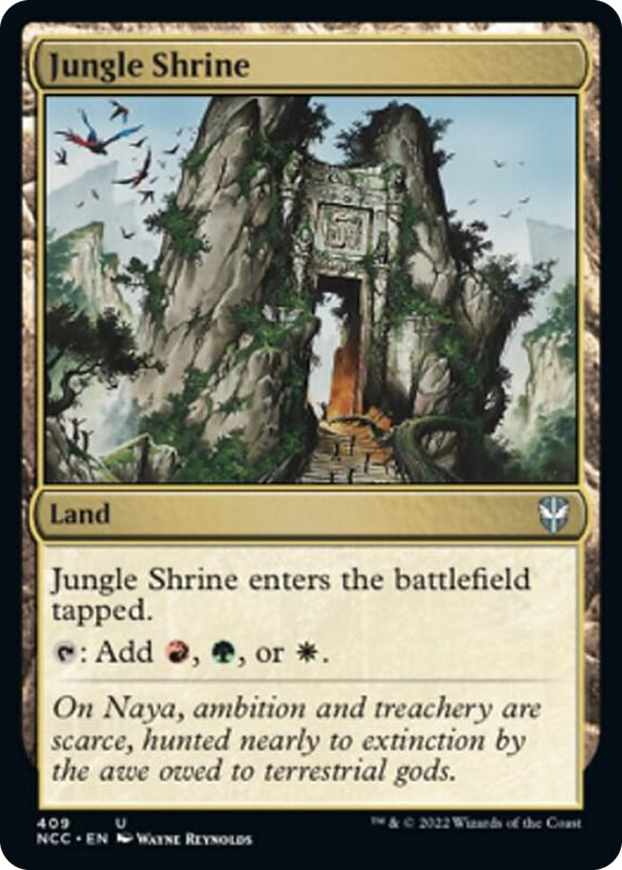 Jungle Shrine #409 U - Commander: Streets of New Capenna Pokemon card