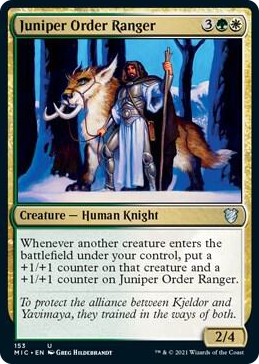 0153 Juniper Order Ranger U Commander: Innistrad: Midnight Hunt