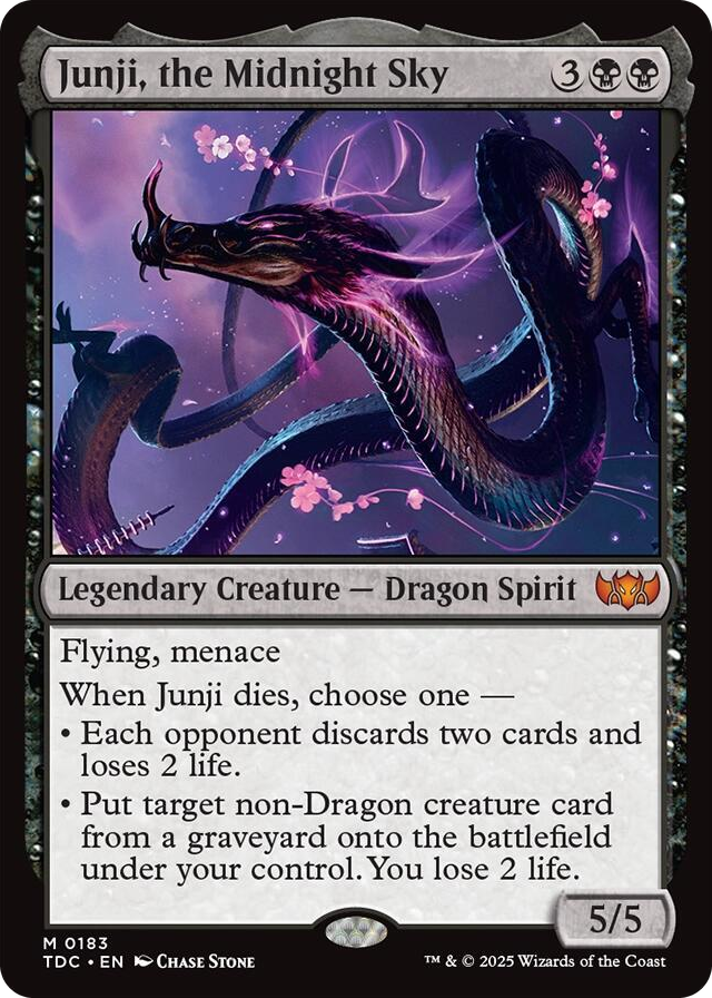 0183 Junji, the Midnight Sky M Commander: Tarkir: Dragonstorm