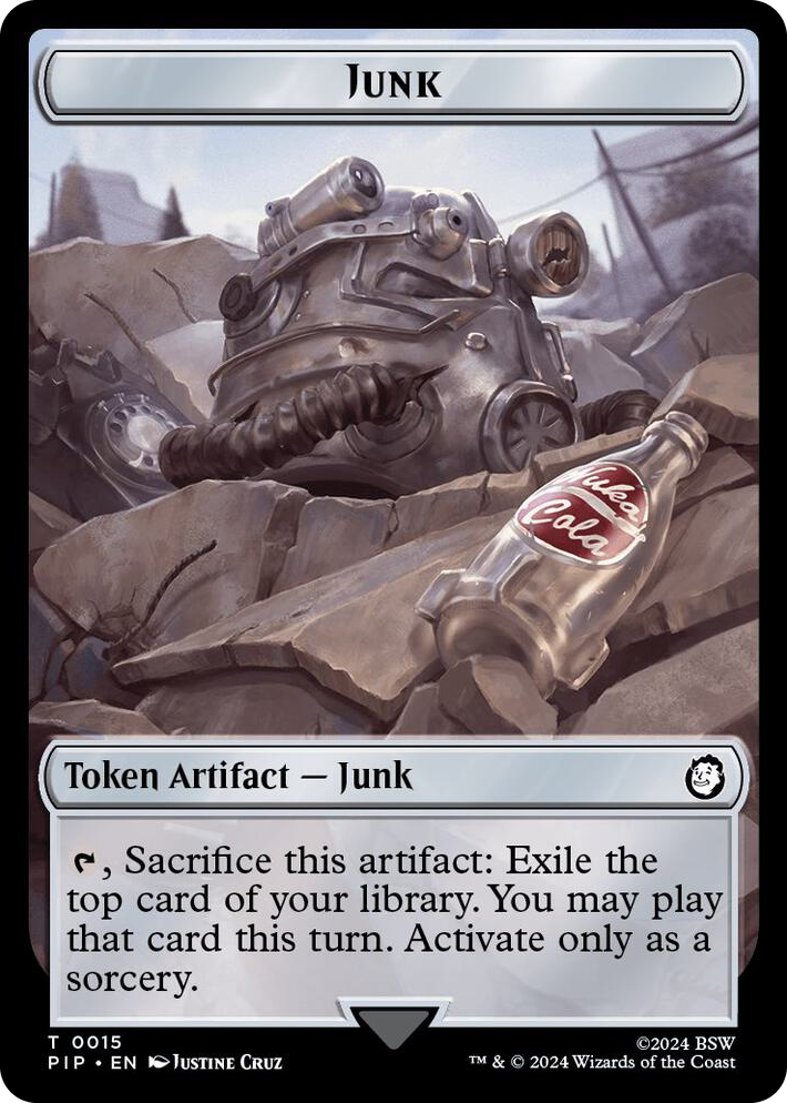 0015 Junk // Squirrel Double-Sided Token T Universes Beyond: Fallout
