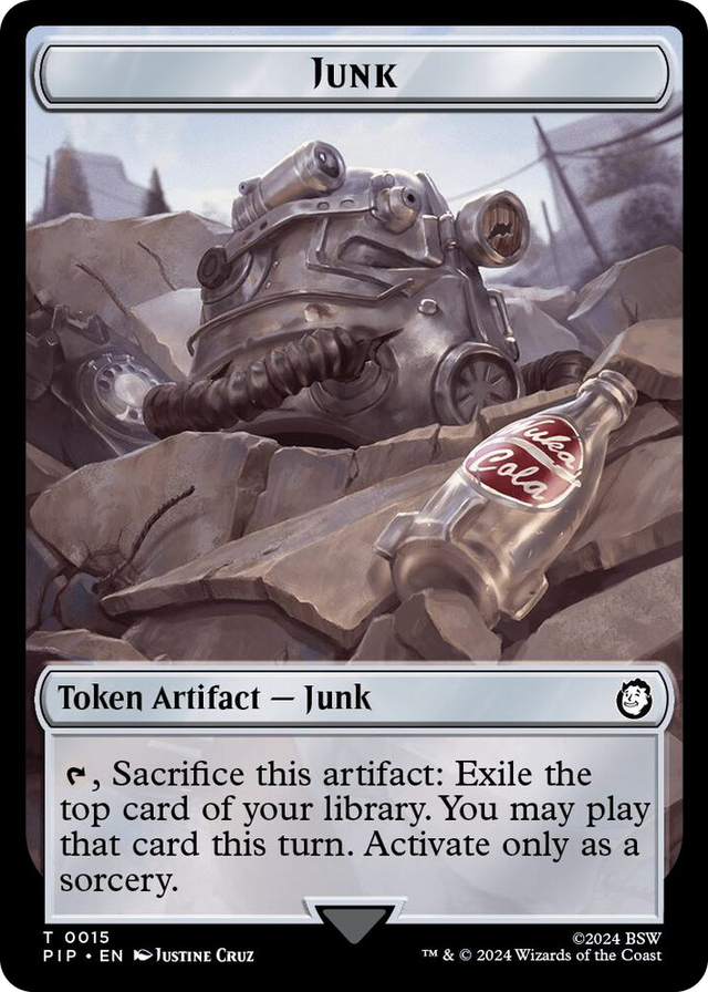 0015 Junk // Treasure Double-Sided Token T Universes Beyond: Fallout