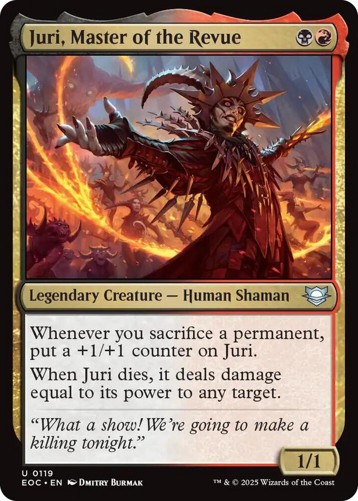 Juri, Master of the Revue #119 U - Commander: Edge of Eternities Pokemon card