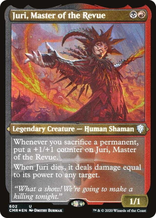 0602 Juri, Master of the Revue (Foil Etched) U Commander Legends