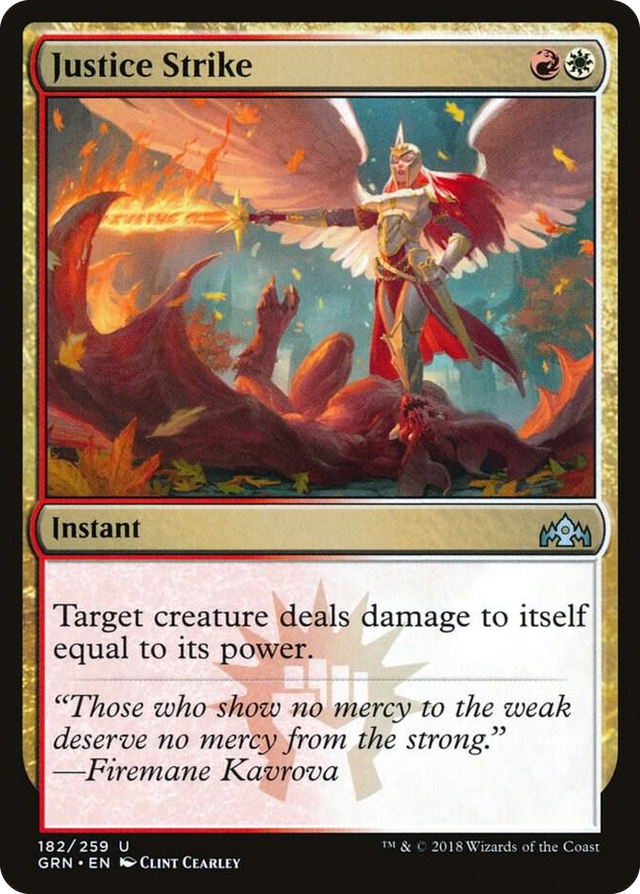 0182 Justice Strike U Guilds of Ravnica