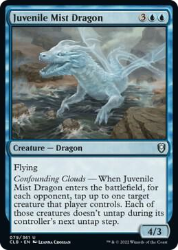 Juvenile Mist Dragon #79 U - Commander Legends: Battle for Baldur's Gate Pokemon card