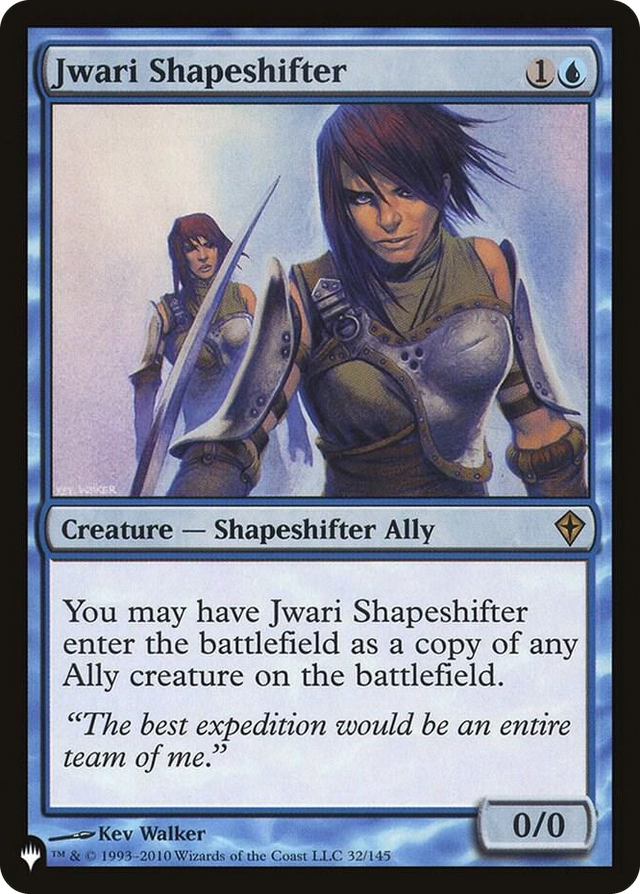 0032 Jwari Shapeshifter R The List Reprints