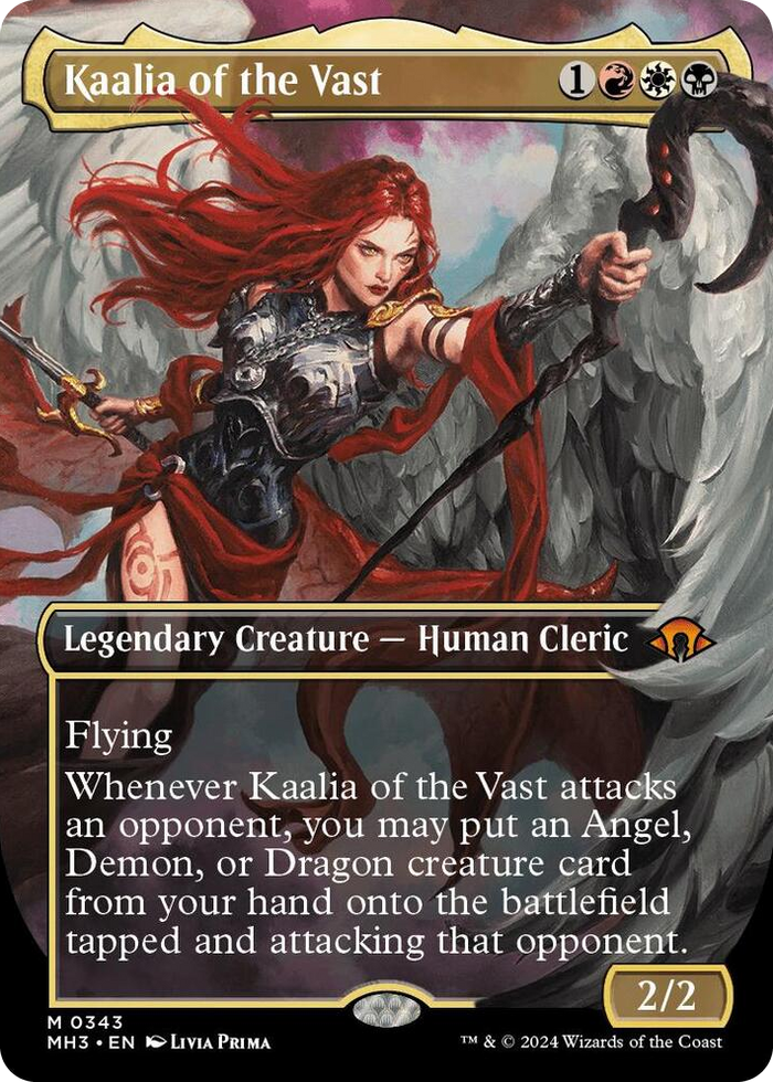 Kaalia of the Vast (0343) (Borderless) #343 M - Modern Horizons 3 Pokemon card