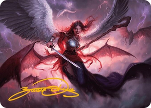 0022 Kaalia of the Vast Art Card (Gold-Stamped Signature) S Art Series: Modern Horizons 3