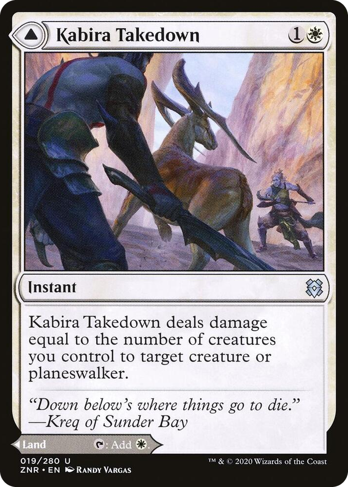 0019 Kabira Takedown U Zendikar Rising