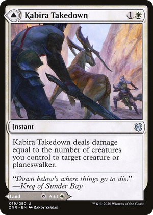 0019 Kabira Takedown U Zendikar Rising
