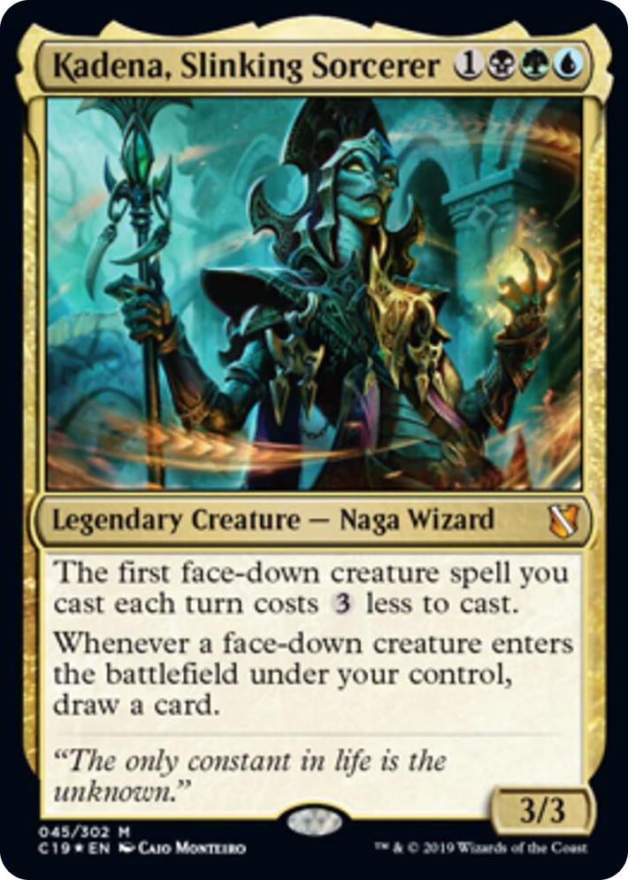 0045 Kadena, Slinking Sorcerer (Commander 2019) M Oversize Cards