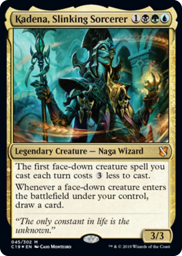 0045 Kadena, Slinking Sorcerer (Commander 2019) M Oversize Cards