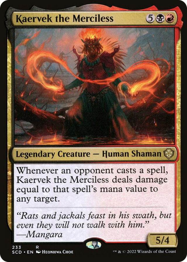 0233 Kaervek the Merciless R Starter Commander Decks