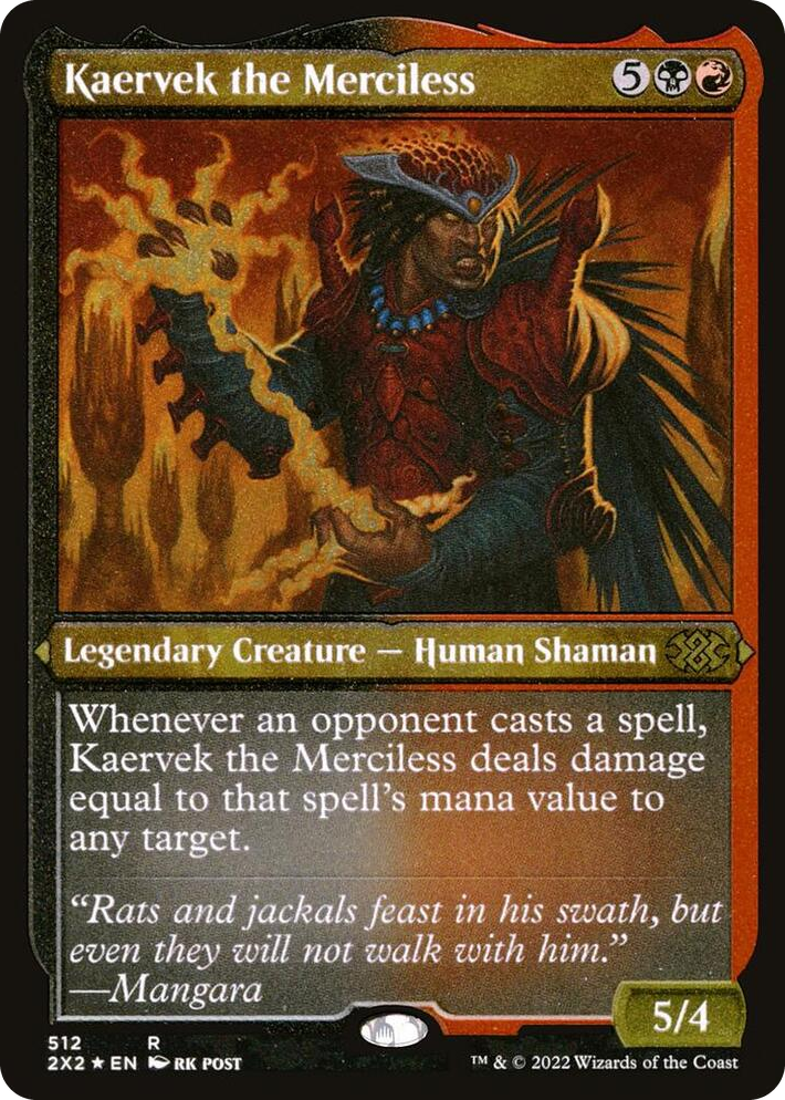 0512 Kaervek the Merciless (Foil Etched) R Double Masters 2022
