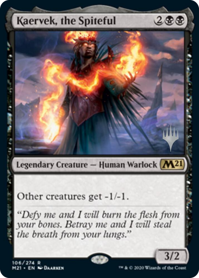 0106 Kaervek, the Spiteful R Promo Pack: Core Set 2021