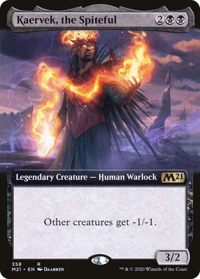 0358 Kaervek, the Spiteful (Extended Art) R Core Set 2021