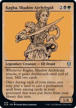 Kagha, Shadow Archdruid (Showcase) #426 U - Commander Legends: Battle for Baldur's Gate Pokemon card