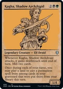 0426 Kagha, Shadow Archdruid (Showcase) U Commander Legends: Battle for Baldur's Gate