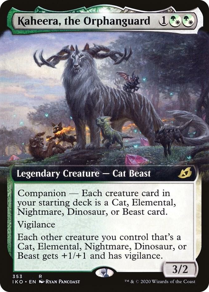 0353 Kaheera, the Orphanguard (Extended Art) R Lair of Behemoths
