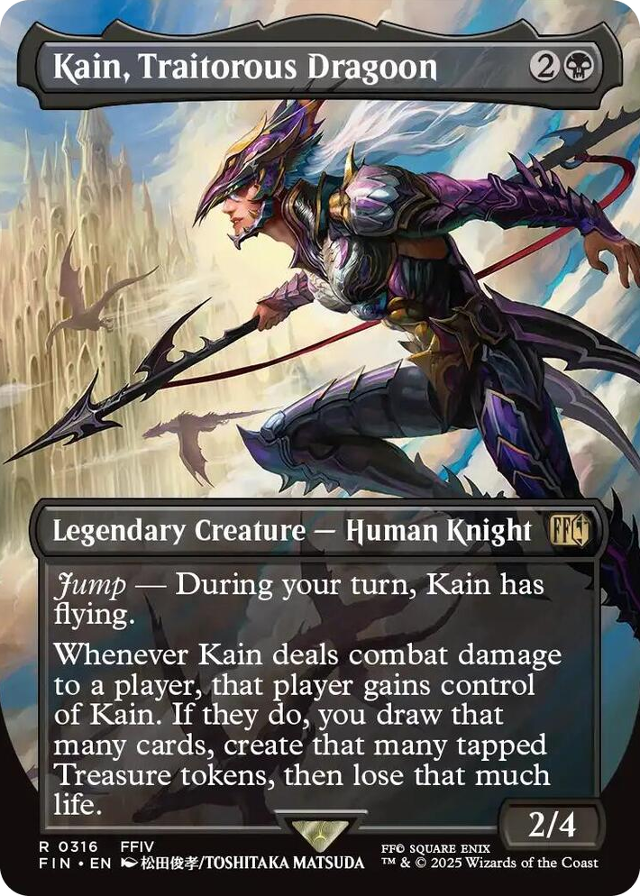 0316 Kain, Traitorous Dragoon (Borderless) R FINAL FANTASY