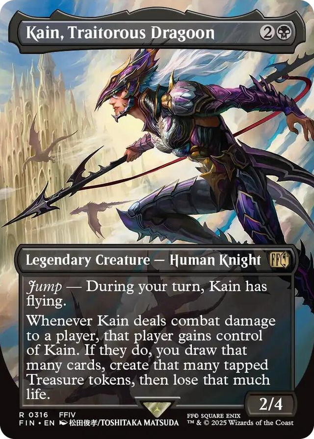 0316 Kain, Traitorous Dragoon (Borderless) R FINAL FANTASY
