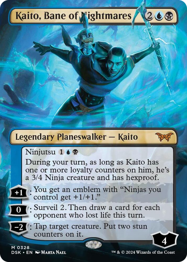 0328 Kaito, Bane of Nightmares (Borderless) M Duskmourn: House of Horror