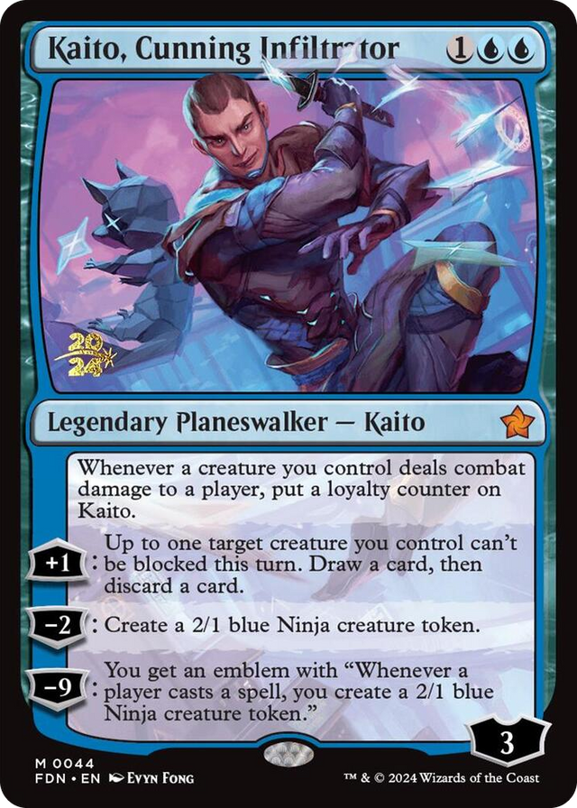 0044 Kaito, Cunning Infiltrator M Prerelease Cards