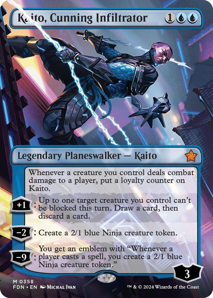 0358 Kaito, Cunning Infiltrator (Borderless) M Foundations