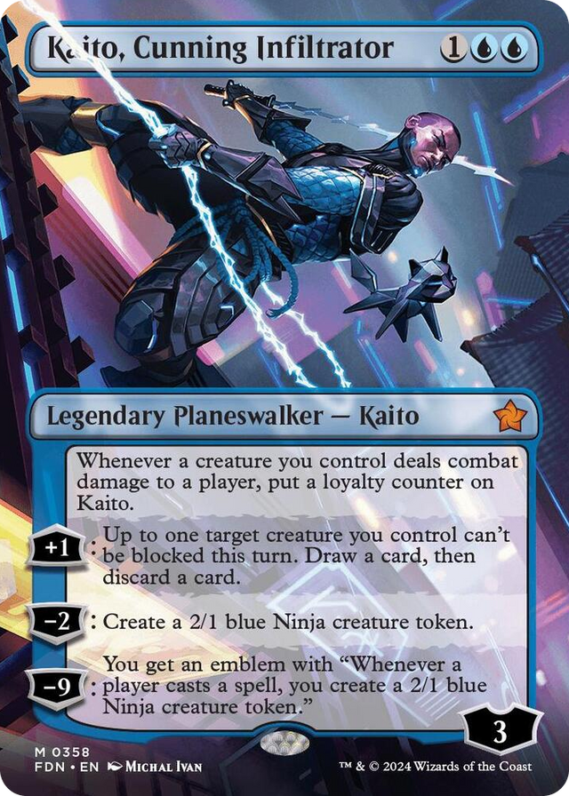 0358 Kaito, Cunning Infiltrator (Borderless) M Foundations