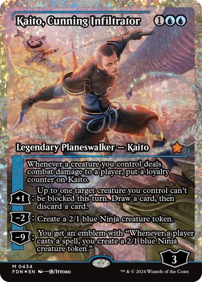 Kaito, Cunning Infiltrator (Showcase) (Fracture Foil) #434 M - Foundations Pokemon card