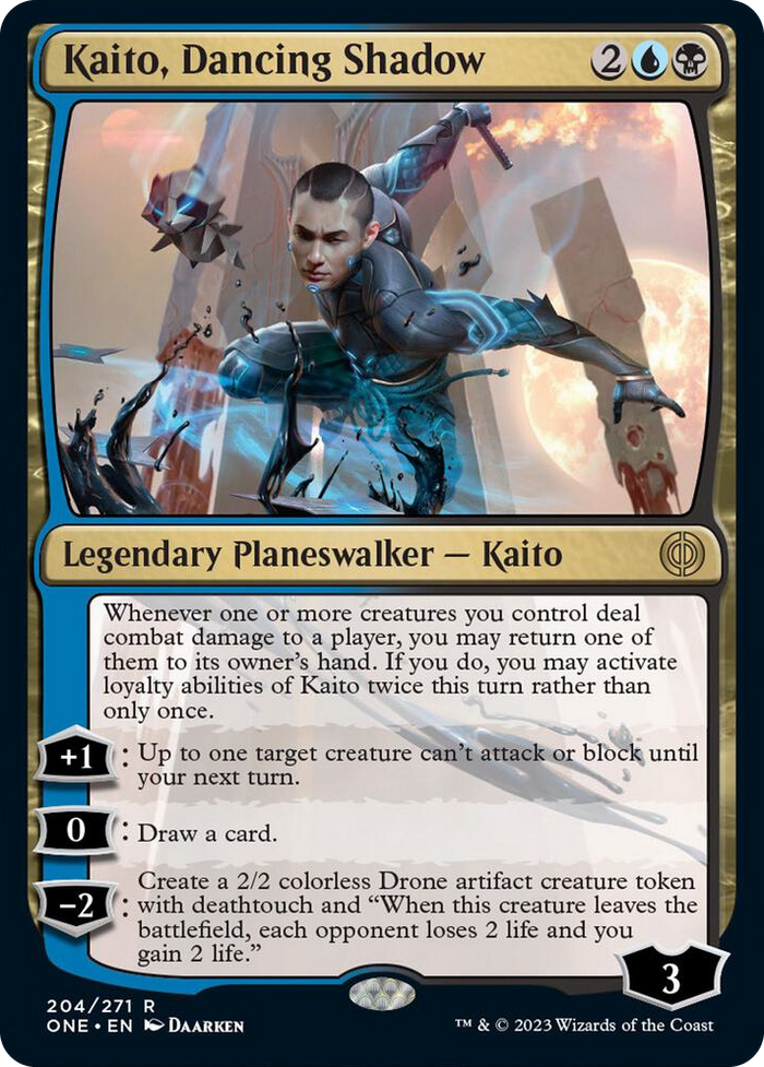 Kaito, Dancing Shadow #204 R - Phyrexia: All Will Be One Pokemon card