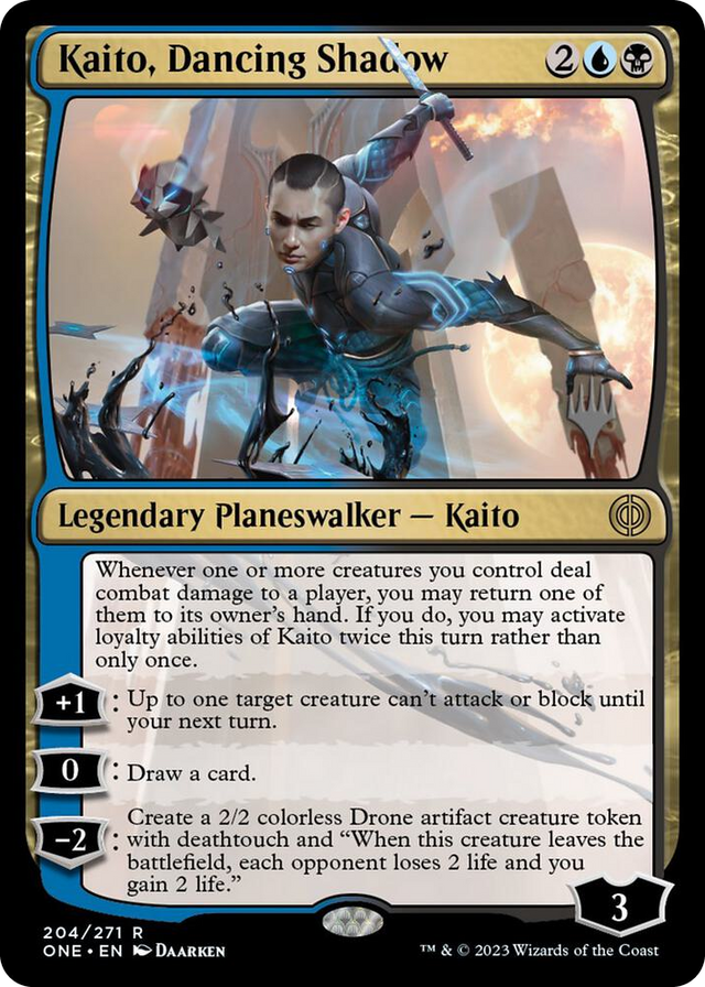 0204 Kaito, Dancing Shadow R Promo Pack: Phyrexia: All Will Be One
