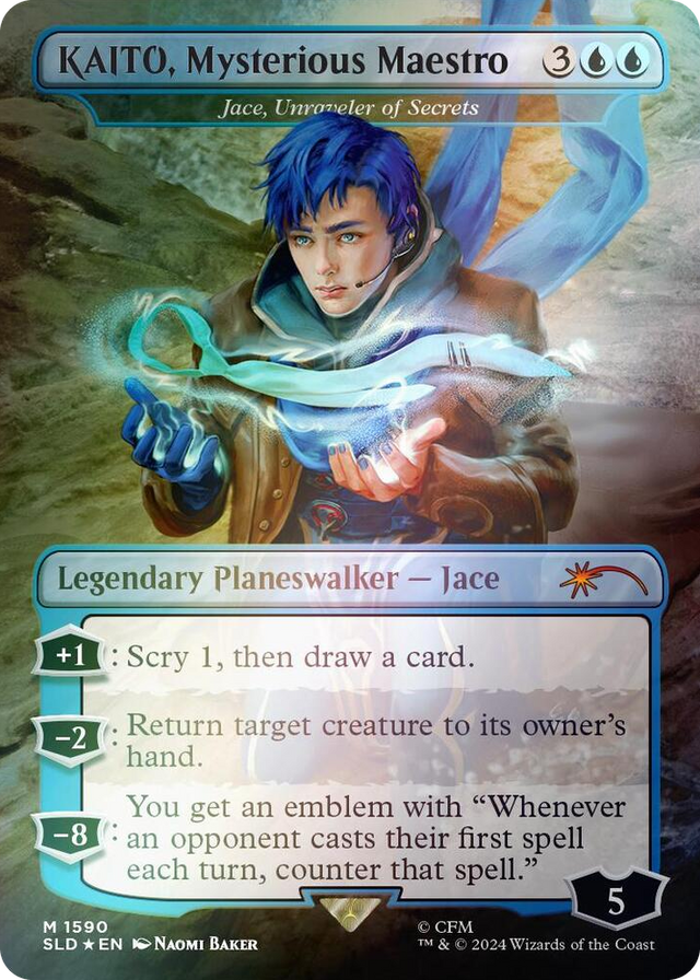 1590 KAITO, Mysterious Maestro - Jace, Unraveler of Secrets (Rainbow Foil) M Secret Lair Drop Series