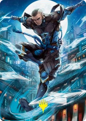 0070 Kaito Shizuki Art Card (70/81) (Gold-Stamped Signature) S Art Series: Kamigawa: Neon Dynasty