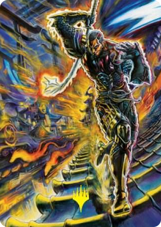 0071 Kaito Shizuki Art Card (71/81) (Gold-Stamped Signature) S Art Series: Kamigawa: Neon Dynasty