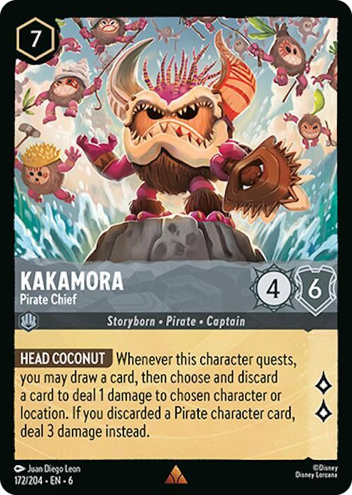 0172 Kakamora - Pirate Chief Rare Azurite Sea