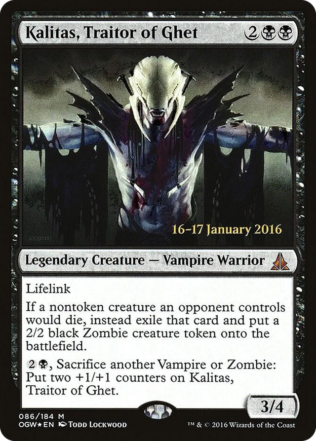 0086 Kalitas, Traitor of Ghet M Prerelease Cards