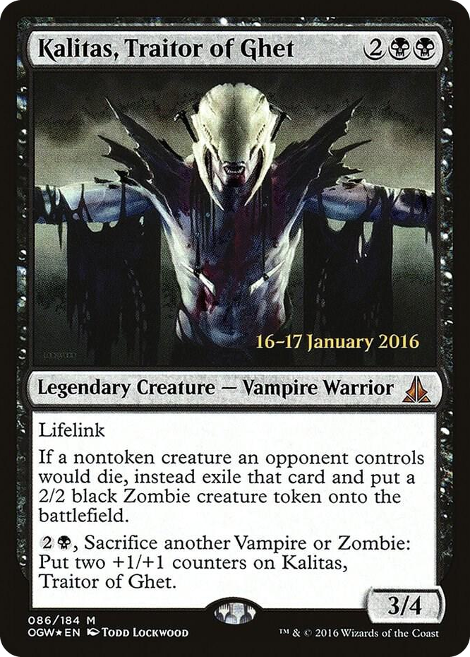 Kalitas, Traitor of Ghet #86 M - Prerelease Cards Pokemon card