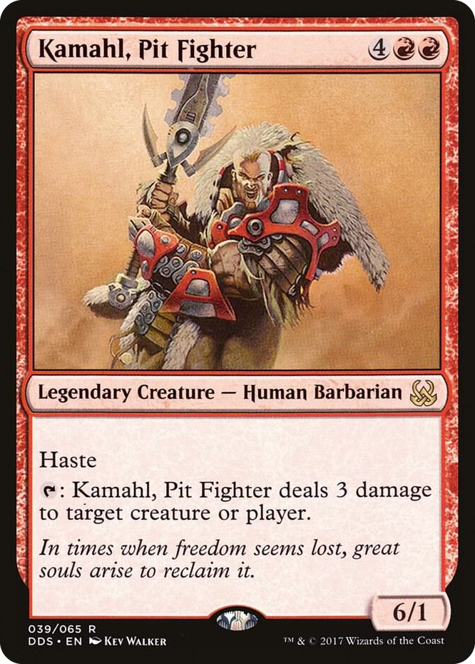 Kamahl, Pit Fighter #39 R - Duel Decks: Mind vs. Might Pokemon card