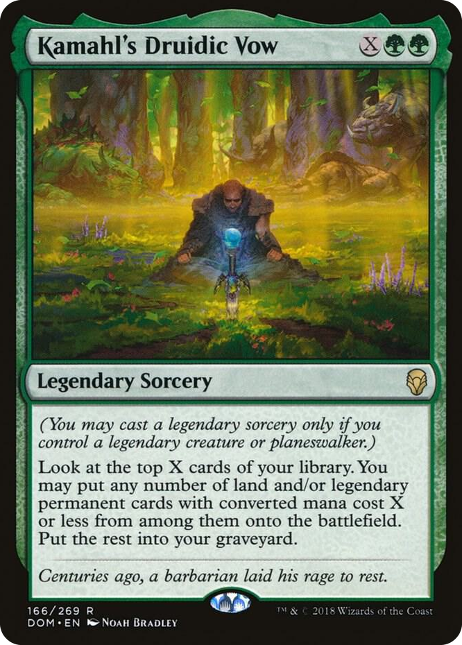 0166 Kamahl's Druidic Vow R Dominaria