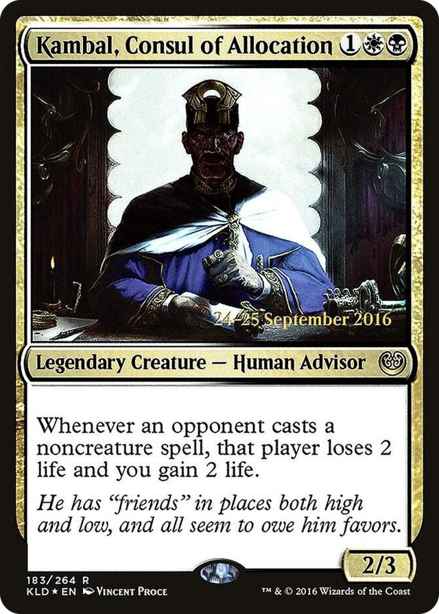 0183 Kambal, Consul of Allocation R Prerelease Cards