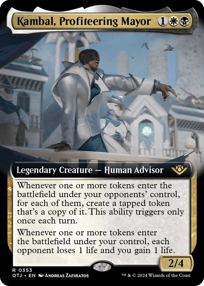 0353 Kambal, Profiteering Mayor (Extended Art) R Outlaws of Thunder Junction