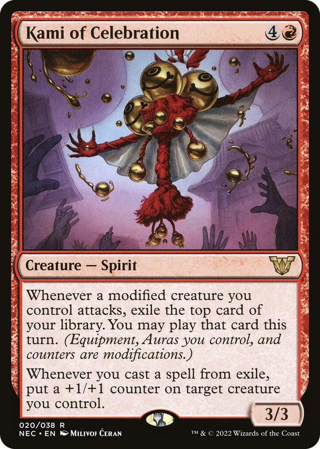 0020 Kami of Celebration R Commander: Kamigawa: Neon Dynasty