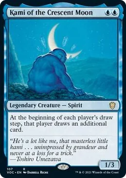 0107 Kami of the Crescent Moon R Commander: Innistrad: Crimson Vow