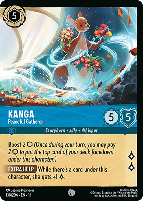 0138 Kanga - Peaceful Gatherer (Foil) Common Winterspell