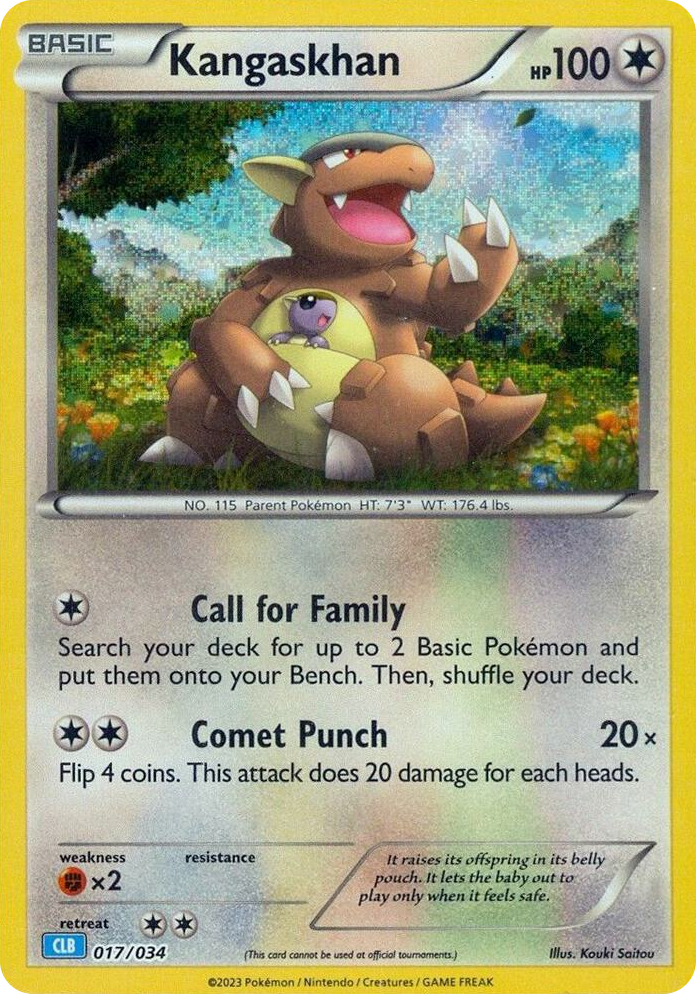 0017 Kangaskhan Classic Collection Trading Card Game Classic