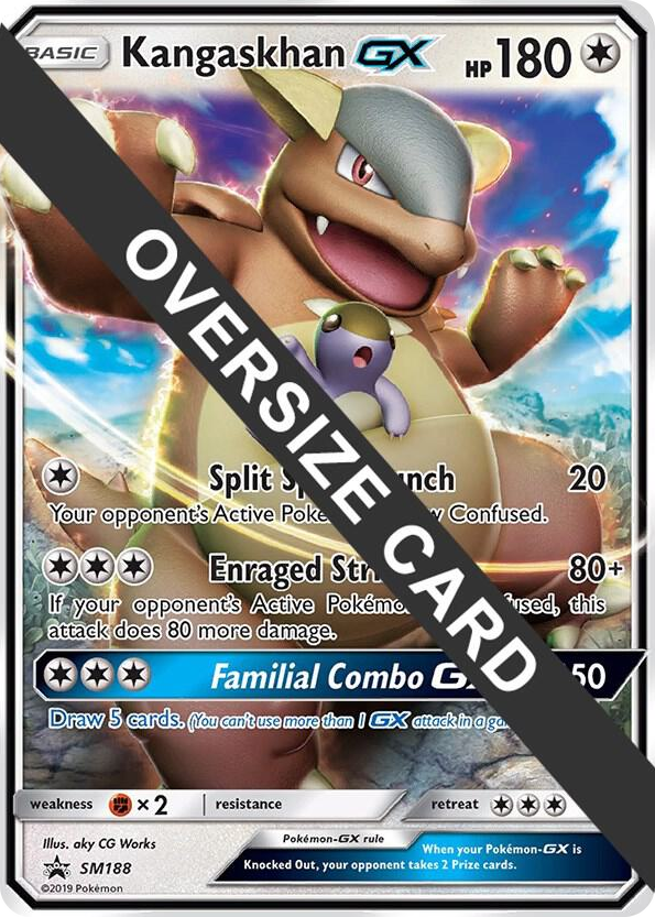 SM188 Kangaskhan GX - SM188 (SM Black Star Promo) Promo Jumbo Cards