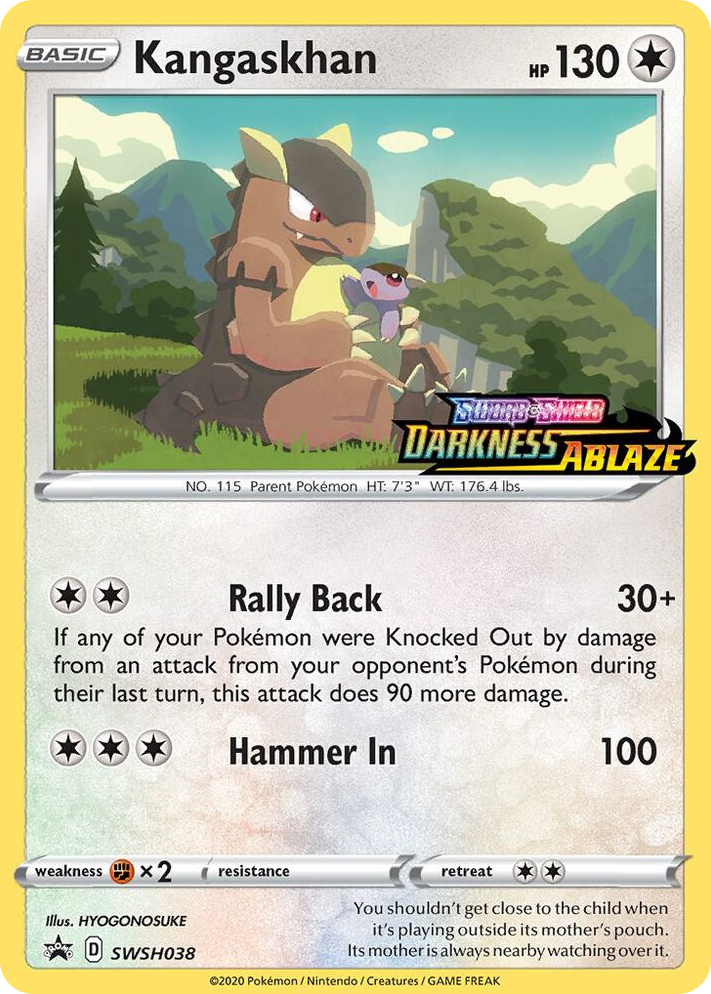 0038 Kangaskhan - SWSH038 (Prerelease) Promo Sword & Shield Promo Cards