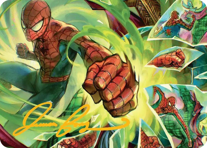 Kapow! Art Card (Gold-Stamped Signature) #17 S - Art Series: Marvel's Spider-Man Pokemon card