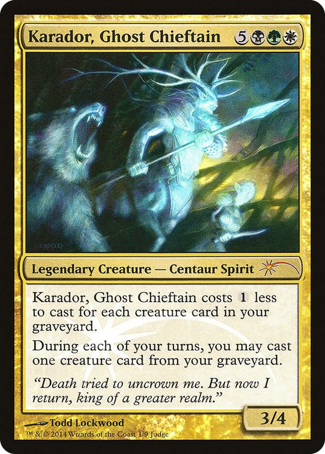 0001 Karador, Ghost Chieftain P Judge Promos